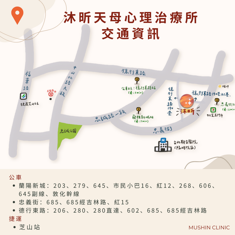天母館位置圖